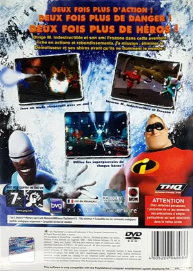 Disney-Pixar The Incredibles - Rise of the Underminer box cover back